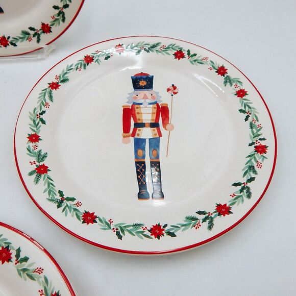 Sur La Table Nutcracker Salad Dessert Plates 8 3/4 Inch Set Of 4 - Picture 5 of 13